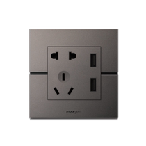 Morgan panel moorgen whole house smart customized Swiss P-class plastic five-hole three-hole socket blank panel