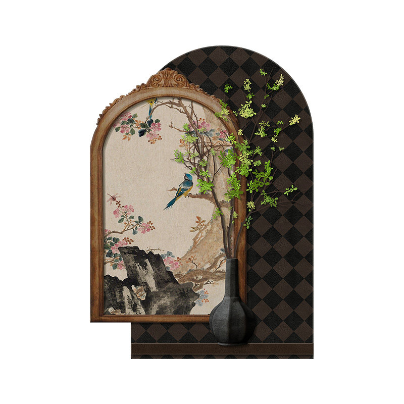 中古风宋代美学灯画|法式复古餐厅玄关挂画推荐-氛围画-淘宝百科网