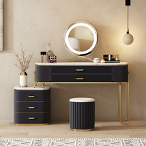 Dresser Bedroom modern minimalist 2021 New light extravaganza Superior solid wood rock plate Makeup Table Containing Cabinet
