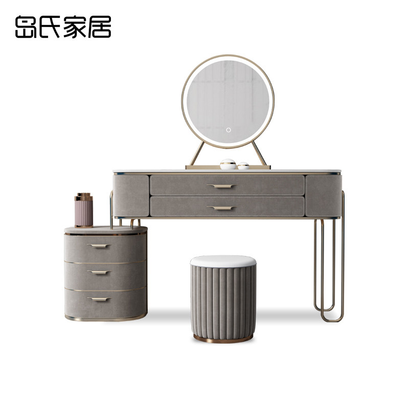 Dao's light luxury rock slab dressing table storage cabinet integrated net red dressing table small bedroom modern minimalist dressing table