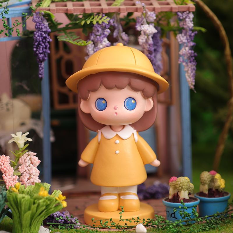 Cute Girl Blind Box Car Decoration Resin Doll Set Girls Version Creative Office Desktop Healing System