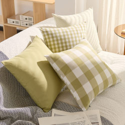 Pillowcase Without Insert for Living Room Sofa 40X40 Cushion Cover Office Polyester Cotton 45X45 Square Pillowcase E225