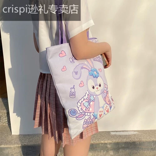 Сумка для учебы, портфель для папок, льняная сумка, тканевый мешок, для средней школы