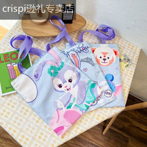 Сумка для учебы, портфель для папок, льняная сумка, тканевый мешок, для средней школы