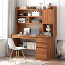 Makeup Desk Computer Integrated Desk Bookshelf Desk Double composition 80cm Master bedroom Dresser Bookcase Desk desk One