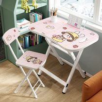 Can-folded writing table first grade learning table single 3 One 6 year old Childrens book table and chairs One set of small size 80