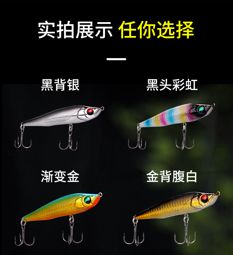 Floating Minnow Lures Hard Baits Fresh Water Bass Swimbait Tackle Gear