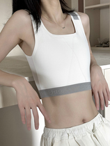 REXU Rui Xu les corset big breasts appear small anti-sagging anti-bulging spots embarrassing comfortable sports vest handsome t summer