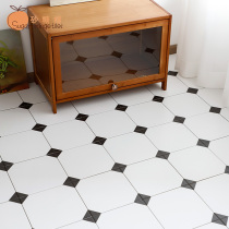 Extremely simple black and white kitchen tiles 200x200 anti-slip small flower brick toilet toilet wall brick Xuanguan Balcony Floor Tiles