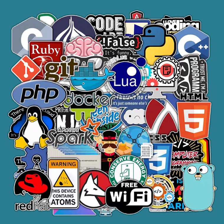 MacBook Phone Case Stickers Outdoor Hiking Adventure Space Programmer Laptop Fun Decorative Art