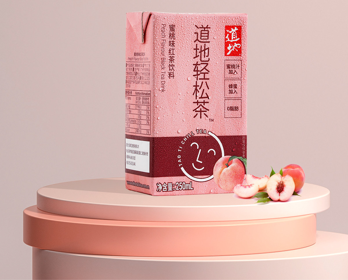 临期 香港专业茶饮品牌 道地 轻松茶系列 蜜桃红茶 250mL*24瓶 天猫优惠券折后￥34.9包邮（￥59.9-25）