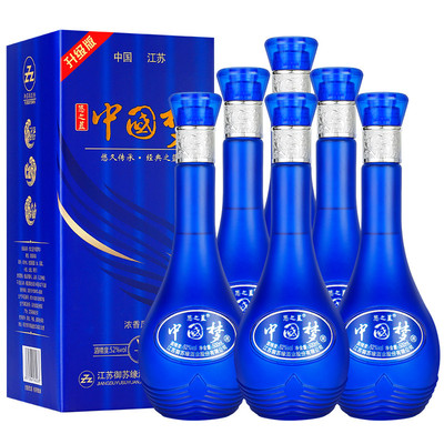 中秋送礼中国梦52度白酒整箱6瓶