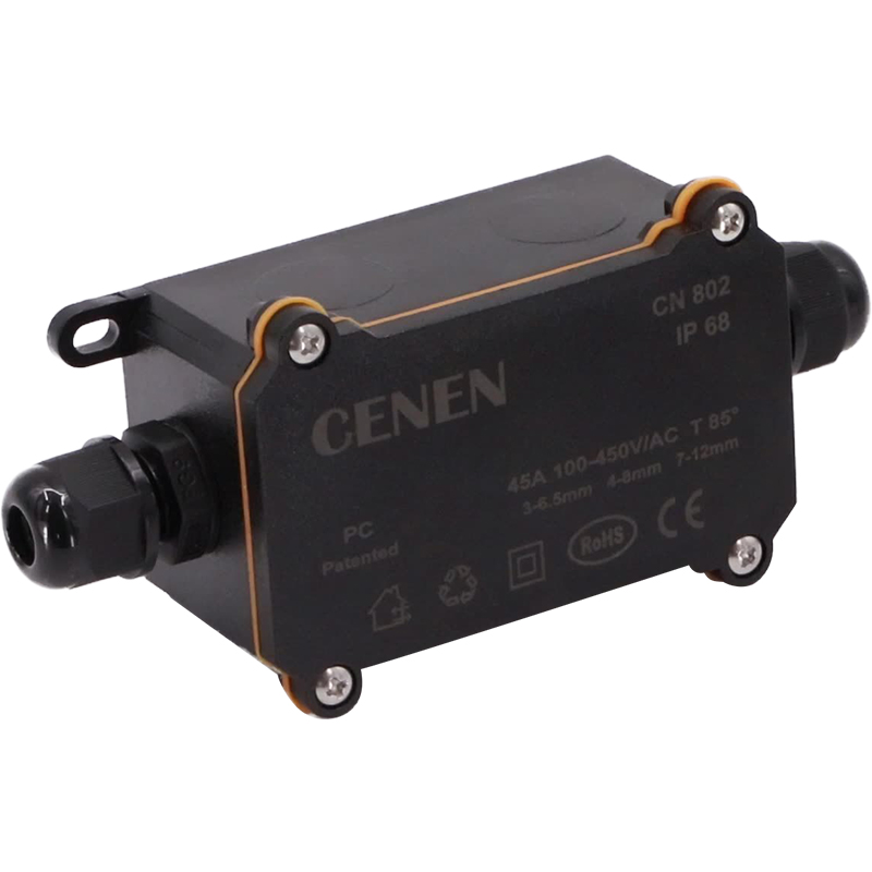 Straight 2-way PC Flame Retardant Outdoor Waterproof Junction Box Plastic IP68 Street Lamp Garden Buried Terminal Split Box Rainproof