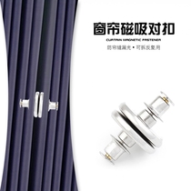 Curtain crack magnet fixed button-free nail-free button with button window gauge proof-transmittance