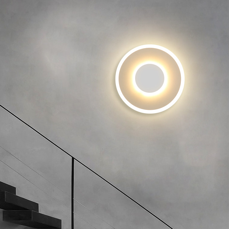 Bedroom Bed Headlights Nordic Modern Minimalist Creative Touch Style Switch Living Room Background Wall Balcony Hallway Aisle Wall Lamp