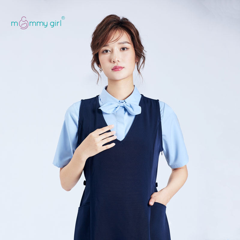 Workplace pregnant women's suit pure color 2022 mid - summer high - sense OL interview work dress