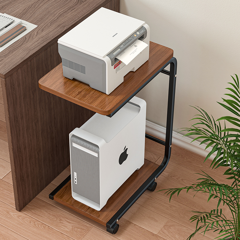 Printer rack main chassis with wheel bracket desktop computer bracket chassis tray removable shelf