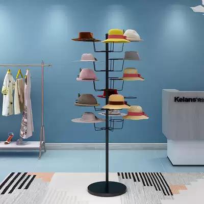 New hat display rack hat bracket children's hat display rack hat storage layer rack multi-layer floor hanging cap shelf