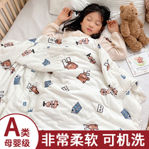 Class A childrens quilt spring and autumn four seasons summer quilt quilt baby kindergarten nap small quilt core air conditioner thickening in winter