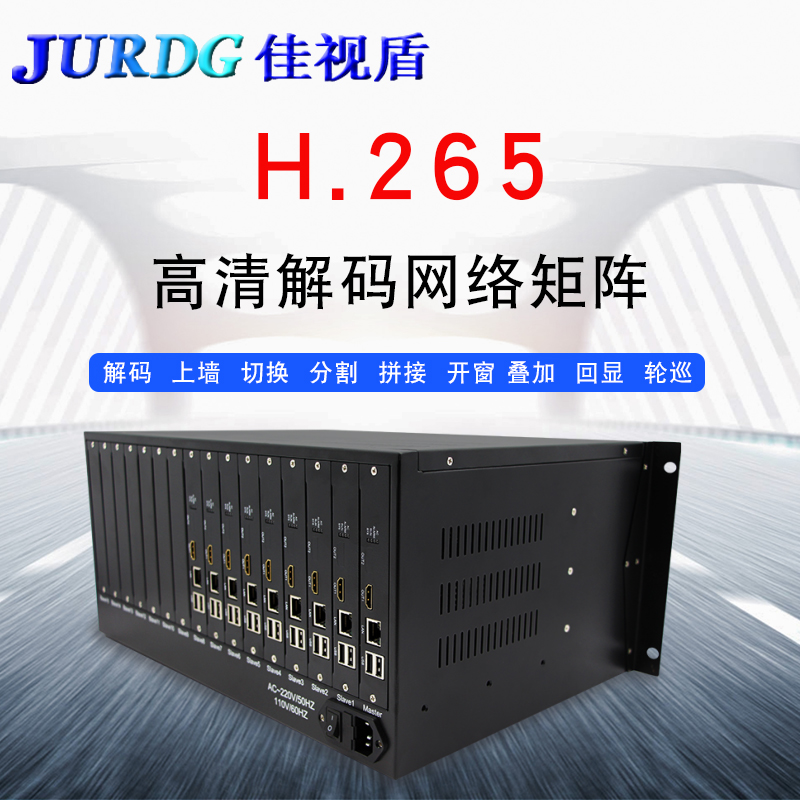 Canon Shield JURDG Internet film decoder 8-way compatible Haikang Dahua processor splicing 16 picture