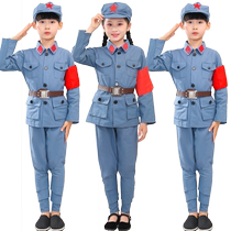 Childrens Red Army Performance Costumes Childrens Little Red Army Eighth Route Army Chorus Costumes Sparkling Red Star Dance Chorus Costumes
