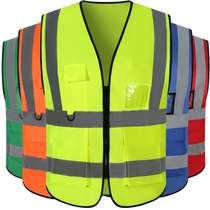 Reflective vest Summer mesh breathable waistcoat Exterior Selling Substitute Driving Workwear Volunteer Volunteer Activities Waistcoat Custom