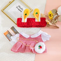 Морковная повязка на голову, юбка, клубника