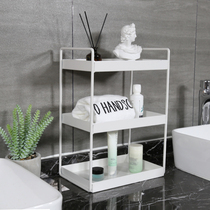 Table bookshelf wrought iron ins bathroom cosmetics storage rack desktop simple office small sundries finishing rack