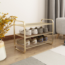 Nordic shoe rack household small narrow door multi-layer can be superimposed Net red iron dormitory simple ins shoe cabinet storage rack