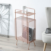 Nordic sofa corner small bookshelf shelf side cabinet small shelf small side bedroom bedside locker storage rack