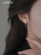 S925 스털링 실버 화려한 동백 병을위한 가벼운 고급 고급 귀걸이 기질 다목적 귀걸이 인기 귀걸이