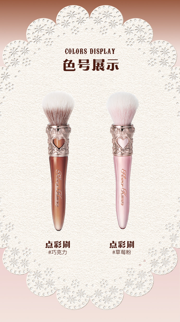 Description Picture 4 of itemFlower Knows The Sweetie Bear Collection Rounder Blush Brush Soft Makeup Brush Makeup Tools
