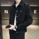 Red Dragonfly Jacket Men's Autumn New High-End Trendy Turn-Down Collar Top Suede Casual Coat Men's Fashion Winter