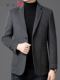 Red Dragonfly Wool Casual Suit Men's Winter New High-End Detachable down Liner Suit Jacket Men's Trendy