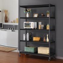 Shelves Removable with wheels Home shelving Shelf Shelves Shelves STORAGE RACK IRON SHELF IRON MULTILAYER KITCHENETTE SILVER XIANG