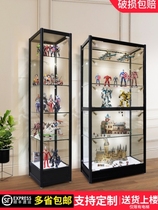 Hand-made glass display cabinet transparent display rack Product display cabinet gift model household Lego shelf Cosmetics