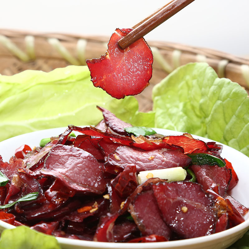 Hunan Special Produce Farmhouse Rameat Smoked Firewood of Fire and Cured Beef Wood Fire Smoke 125g Yellow Beef