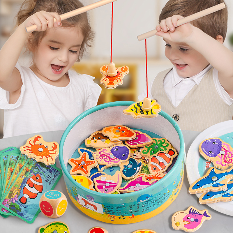 Fishing Toys Children Puzzle 1-year-old baby Two 2 two-3-year-old Teach Magnetic Enlightenment Multifunction Boy Girl 4
