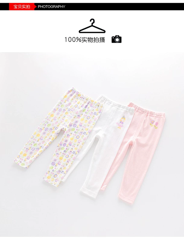 Quần dài thu đông bé gái 3 múi, quần dài cotton mỏng, quần legging, đồ ngủ mặc nhà cho bé, quần lót, áo lót - Quần áo lót