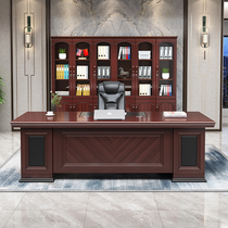 New Chinese-style office boss desk and chair combination high-end and atmospheric CEO leader executive desk manager supervisor computer desk