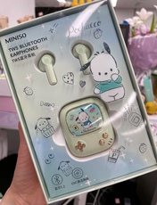 Беспроводной игровой гарнитура 名创优品三丽鸥耳机玉桂狗库洛米帕恰狗游戏机黑胶唱片耳机蓝牙