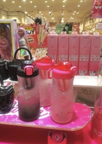 Name Genesis Barbie Series Bomb Cover With Hand Mug Portable Cup Plastic Cup 1100ml Large Capacity Drink Water Pink