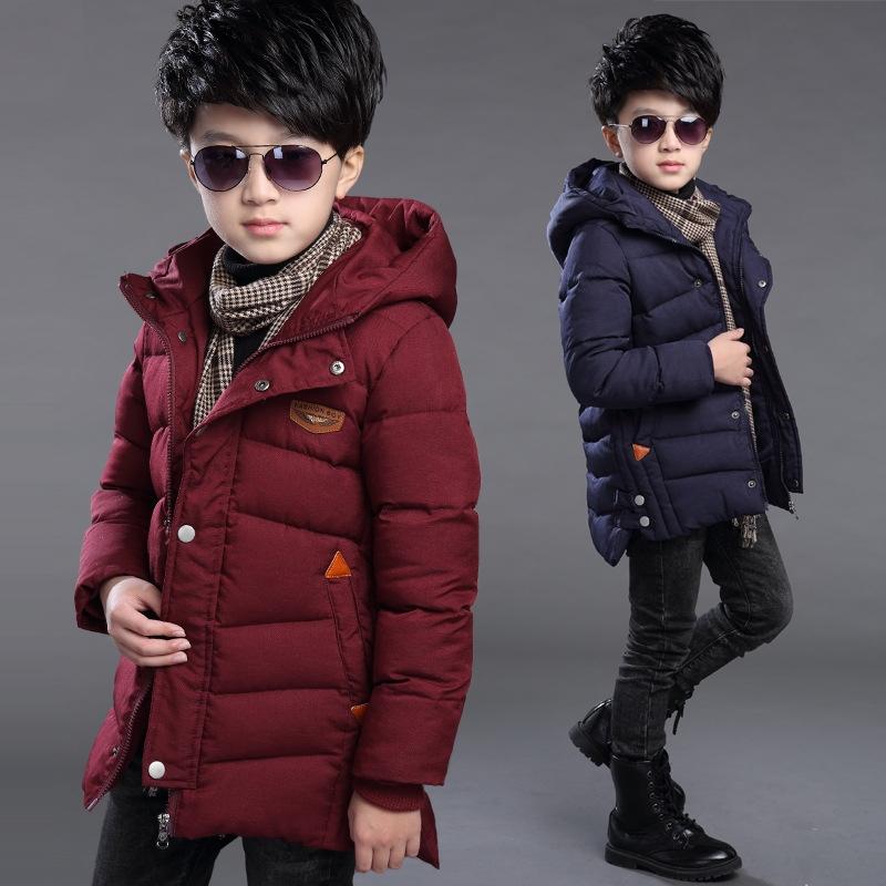 8 boys dress 9 in the winter coat of 10 children wear cotton 12 down cotton cotton 12 - 15 years old