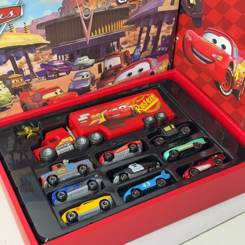Cartoon Alloy Car Set Cars Lightning Mcqueen Doc Mcstuffins Model Racing Car Toy Children's Gift
