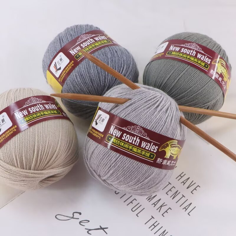 Sanli Genuine Wool Yarn for Handmade DIY Knitting, Lamb Wool Yarn Ball, Medium-Thick Yarn, Scarf Material Kit, Sweater Yarn