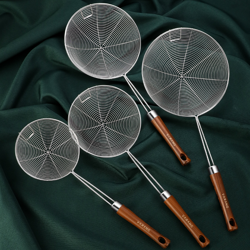 Walang Home kitchen 304 stainless steel colander fried large hot pot fishing dumplings fence filter spoon