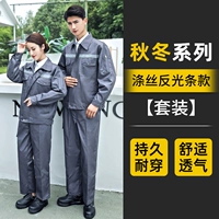 Серый полиэфирный рефлексивный пункт (набор) Осень и зима