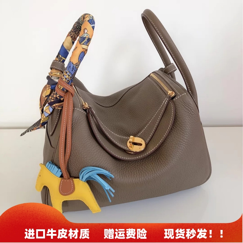 2026 New Mini Lindy Bag Doctor Bag Genuine Leather Women's Bag Mini Pillow Bag Single Shoulder Crossbody Handbag Medicine Bag