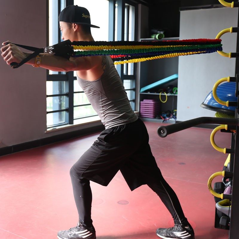 Anti-break resistance rope fitness belt tension male tension rope resistance rope pectoral muscle leg tension rope expansion training tension