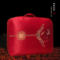 Wedding quilt storage bag happy quilt packaging bag air conditioning quilt four-piece pillowcase red wedding quilt bag